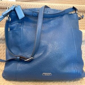 Coach Purse - blue, leather